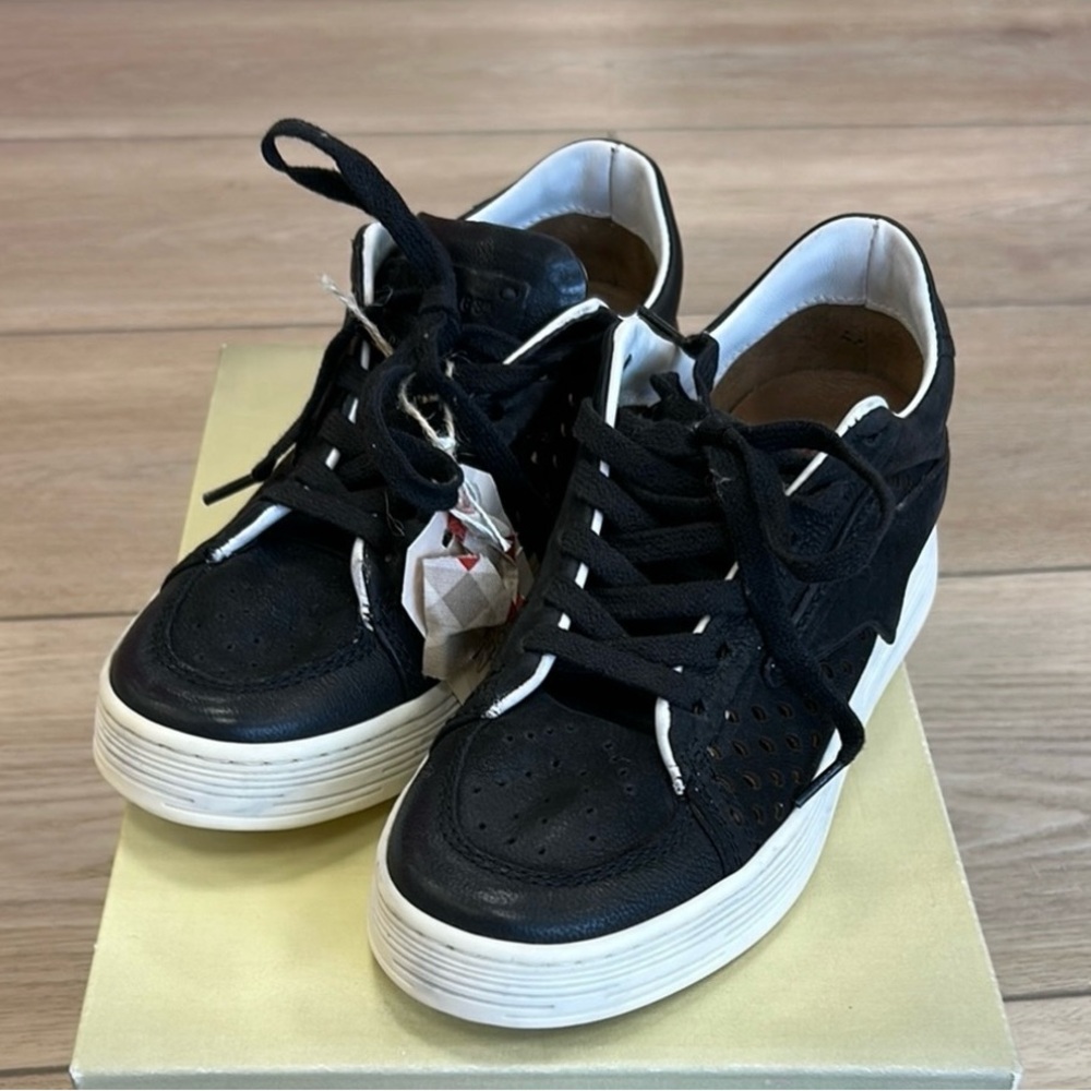 A.S.98 Black and White Women's Sneakers